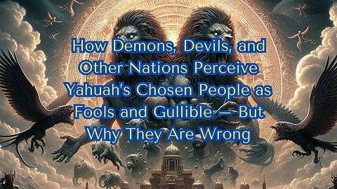 How Demons, Devils, and Other Nations Perceive Yahuah’s Chosen People as Fools and Gullible-....