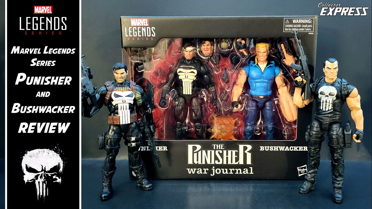 Marvel Legends Series Punisher and Bushwacker Action Figure Review