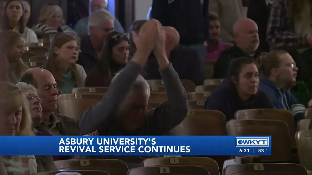 News Channel Reports on Asbury revival services as they continues