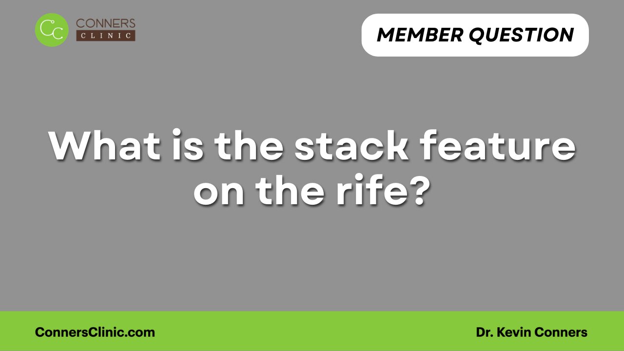 What is the stack feature on the rife?