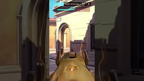 Didn’t even mean to hit Solider 76 #gaming #overwatch2 #shorts