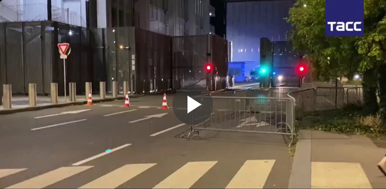 POLICE MOTORCADE BELIEVED TO CARRY PAVEL DUROV LEAVES PARIS COURTHOUSE