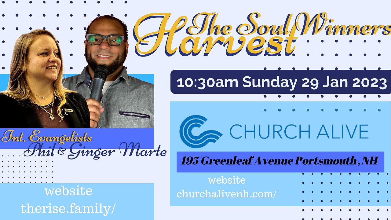 GOD IS PREPARING HIS PEOPLE FOR THE END TIMES HARVEST- PHIL & Ginger Marte