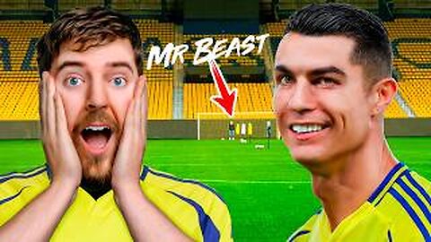 I face of with mr beast x Ronaldo