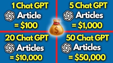 How To Make Money With ChatGPT - The ONLY ChatGPT Tutorial You Need To Make $1,000 a Day!