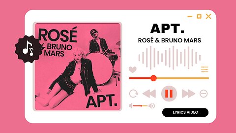 APT. - ROSÉ & Bruno Mars ( Lyrics Video )