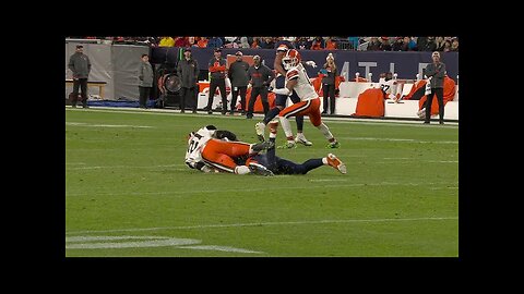 Browns defensive backfield converges for a tip drill pick