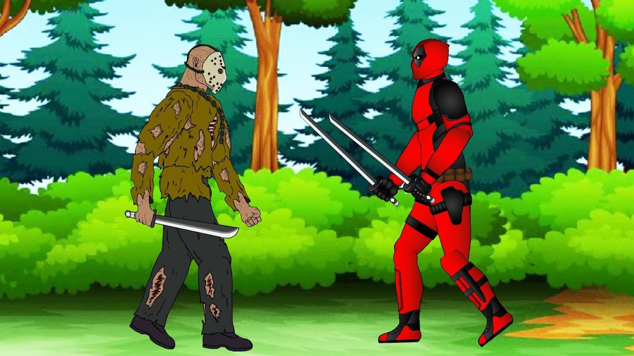 Deadpool 3 vs Jason Vorhees - Drawing cartoons 2