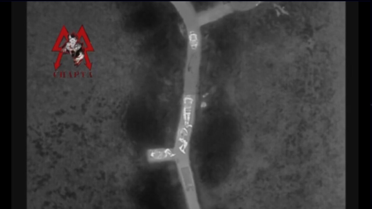 Russian Sparta battalion shock drones in a night combat patrol