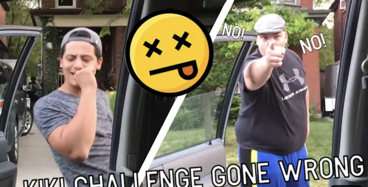 Kiki challenge guy gets slapped