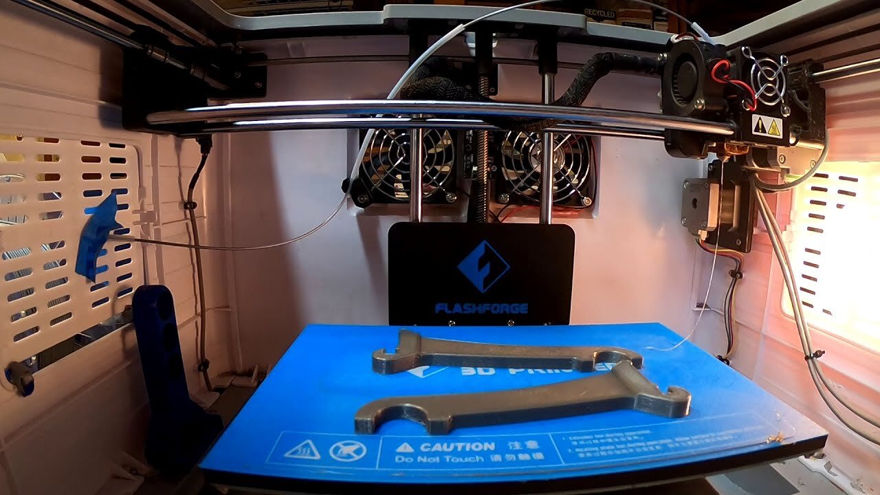 Flashforge Dreamer (NX) - Re-Printing 1kg Reel Side Loader Arms and Rod After They Cracked