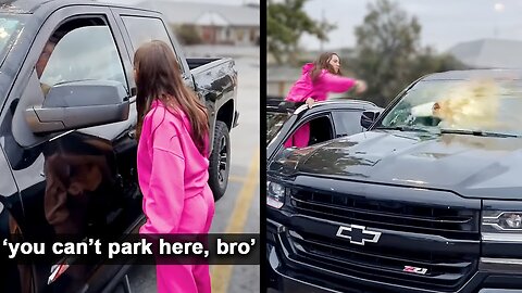 Woman Gets MAD When Man Takes Her Parking Spot...