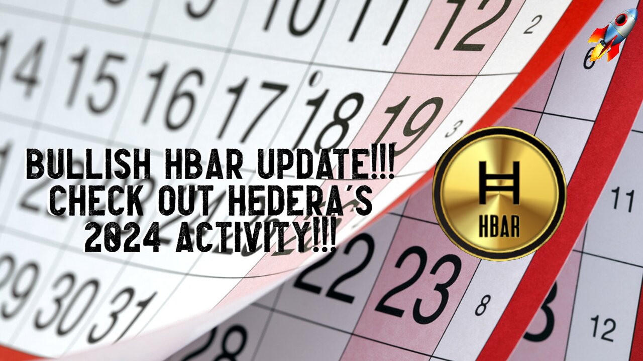 BULLISH HBAR UPDATE!!! Check Out Hedera's 2024 Activity!!!