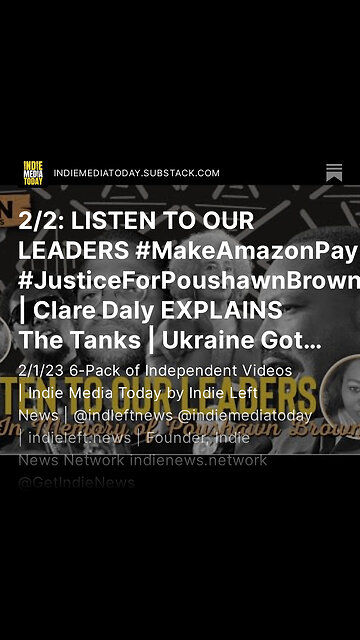 2/2: LISTEN TO OUR LEADERS #MakeAmazonPay #JusticeForPoushawnBrown | Clare Daly EXPLAINS The Tanks