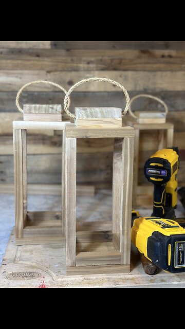 Great CRAFT idea to SELL! Making wooden lanterns