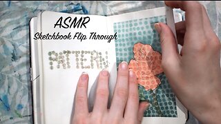 ASMR Sketchbook Flip Through | (No Talking) | Book & Paper Sounds