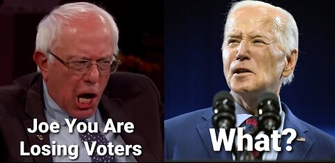 Bernie Sanders The Coward, Defends Joe Biden Criticizing Protesters & The Democrats Lose More Voters