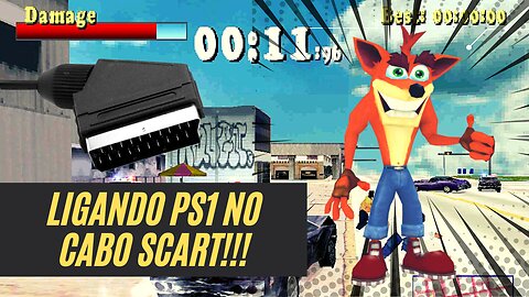 Como LIGAR o PLAYSTATION 1 com adaptador e CABO SCART!