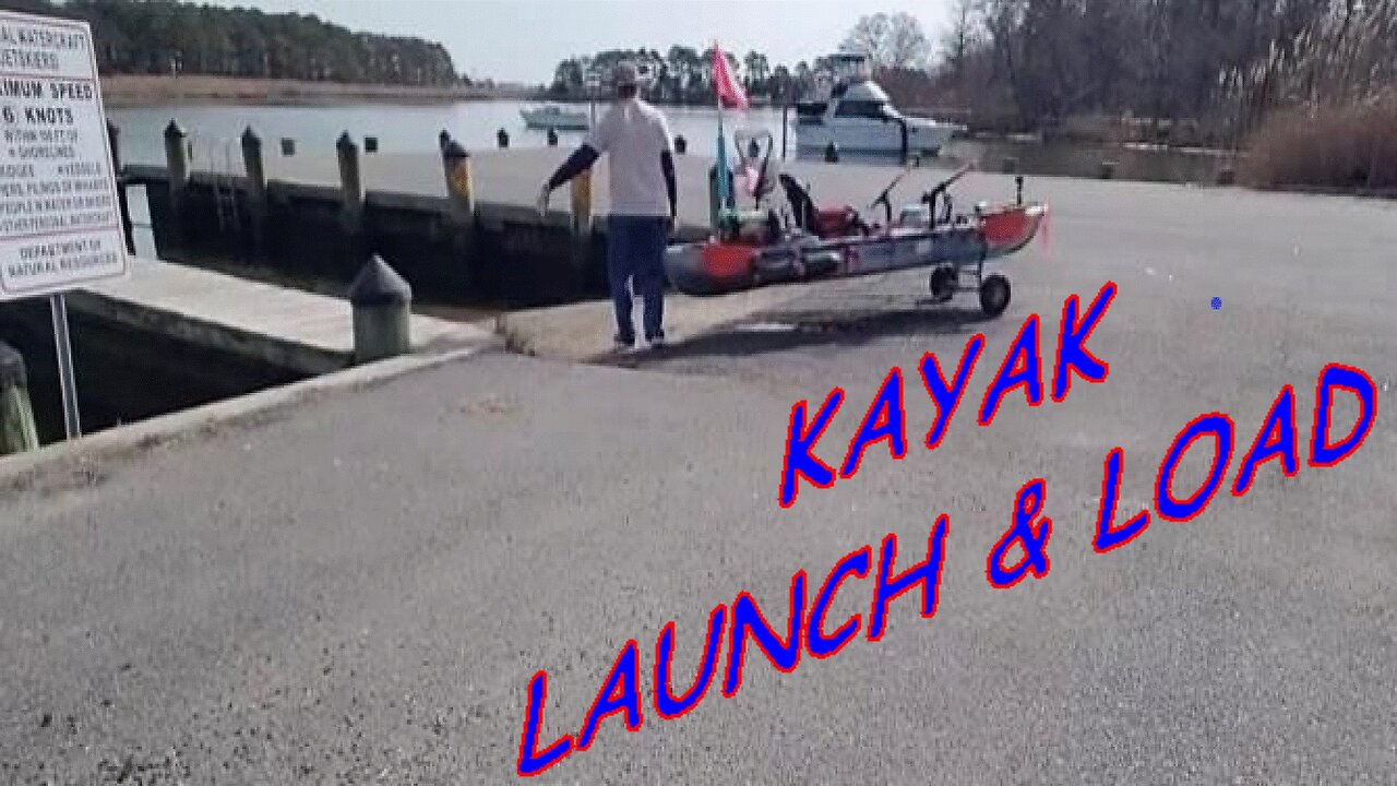 KAYAK LAUNCH & LOAD! PORTABLE CART IN ACTION!