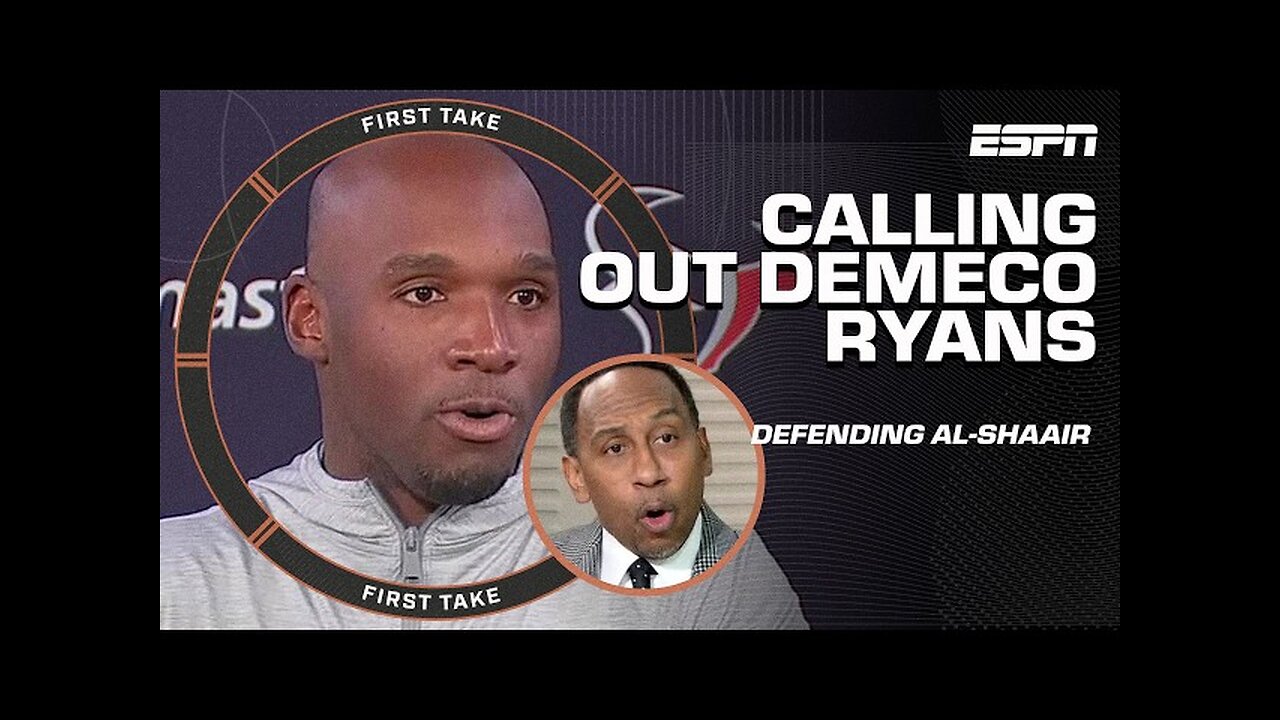 'THAT'S STUPID!' - Stephen A. on DeMeco Ryans' comments DEFENDING Azeez Al-Shaair | First Take