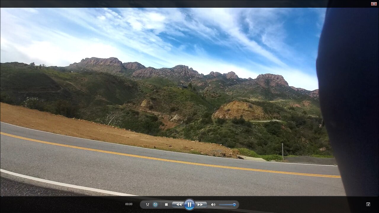 Motorcycle Tai Chi on Little Sycamore Canyon Road