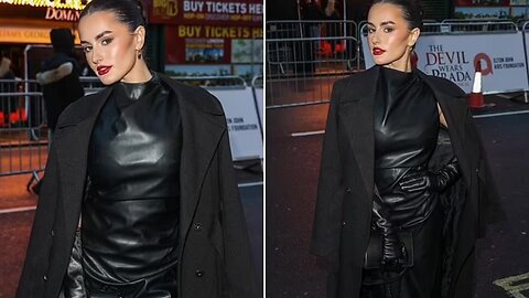 Amber Davies’ Stunning Look at Prada Musical