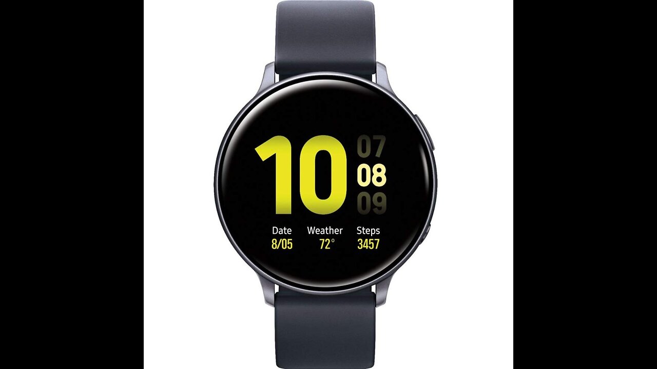 Samsung Galaxy Watch Active2 Bluetooth Smartwatch, Aluminum, 44mm, Black (SM-R820NZKCXAR) (Rene...