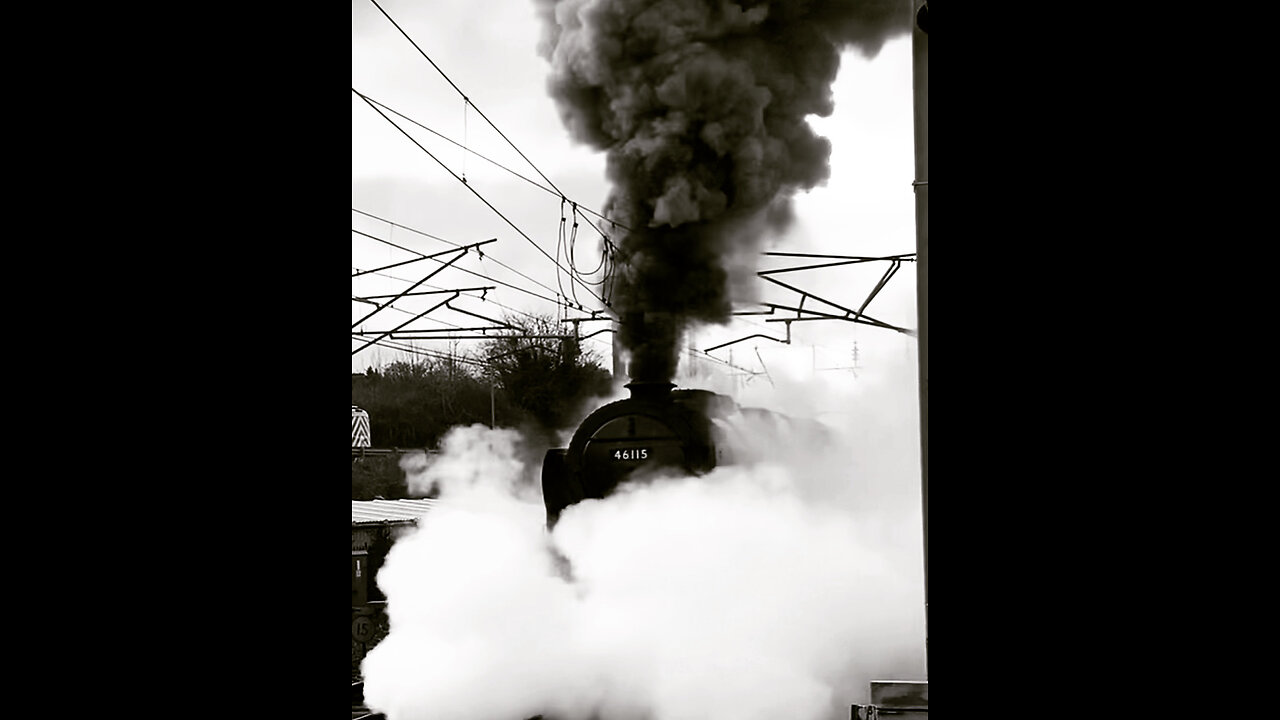 Royal Scot pulling out of Carnforth yesterday