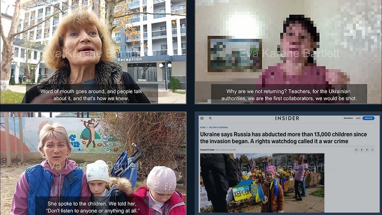 LIES LIES LIES - Kherson Refugees Reject Western Media Claims of Russia "Kidnapping" Them