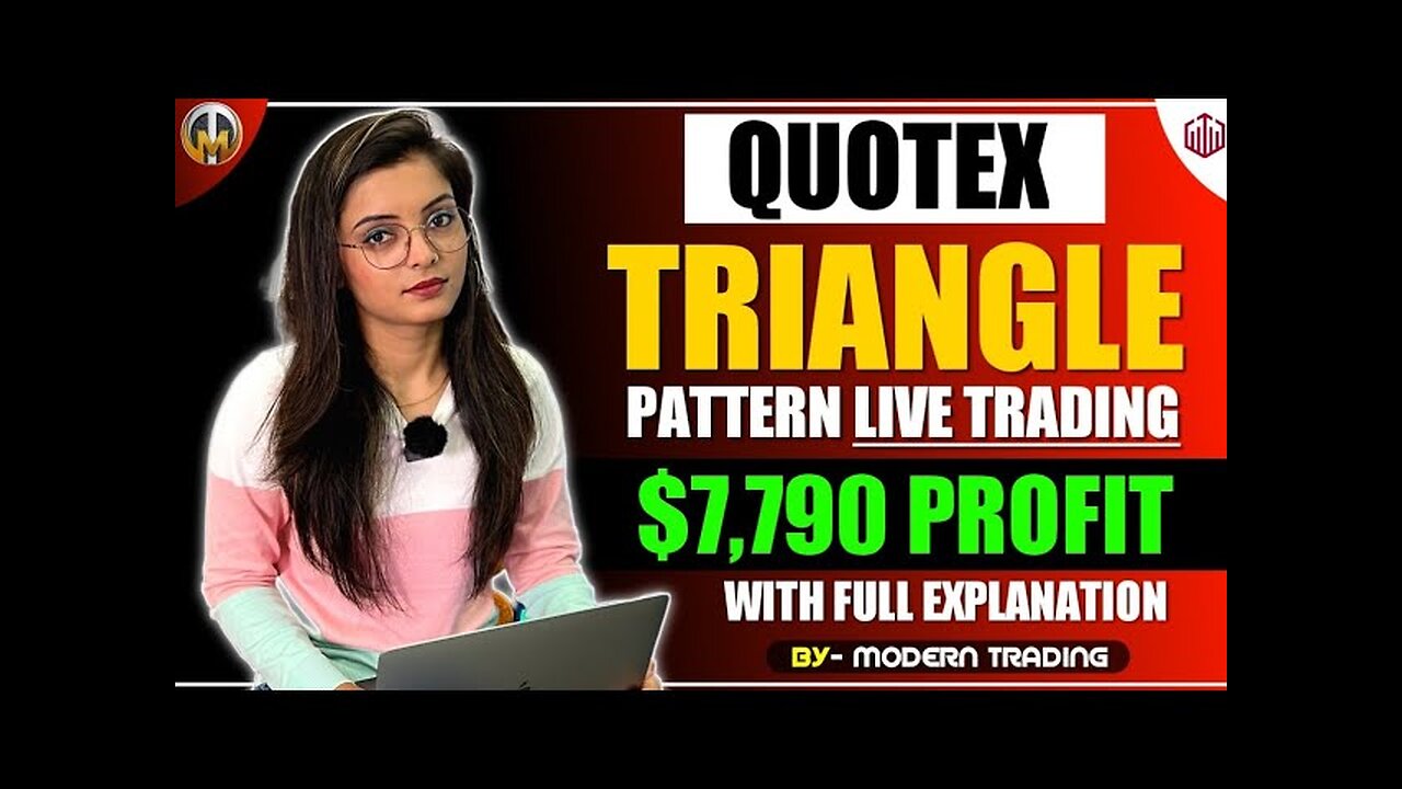 LIVE PROFIT BY USING TRIANGLE PATTERN ON QUOTEX🥳🥳🔥🔥