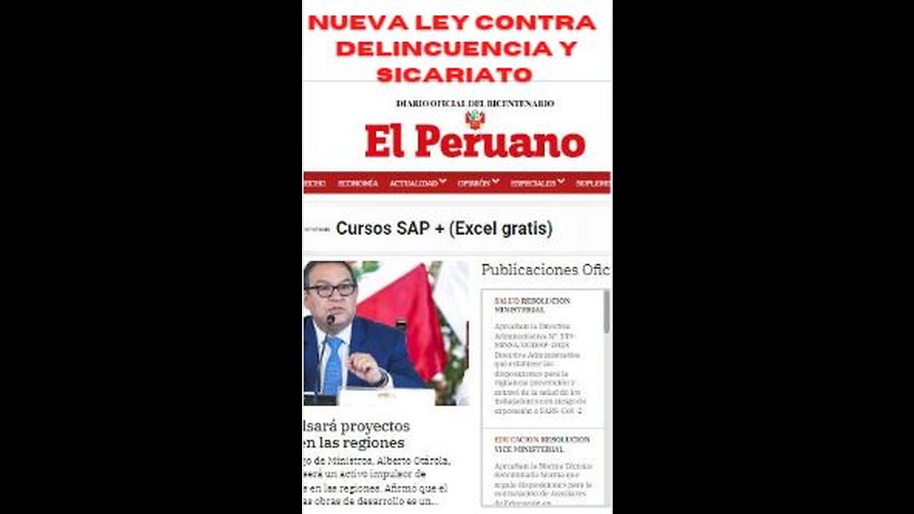 Nueva ley contra la delincuencia y el sicariato