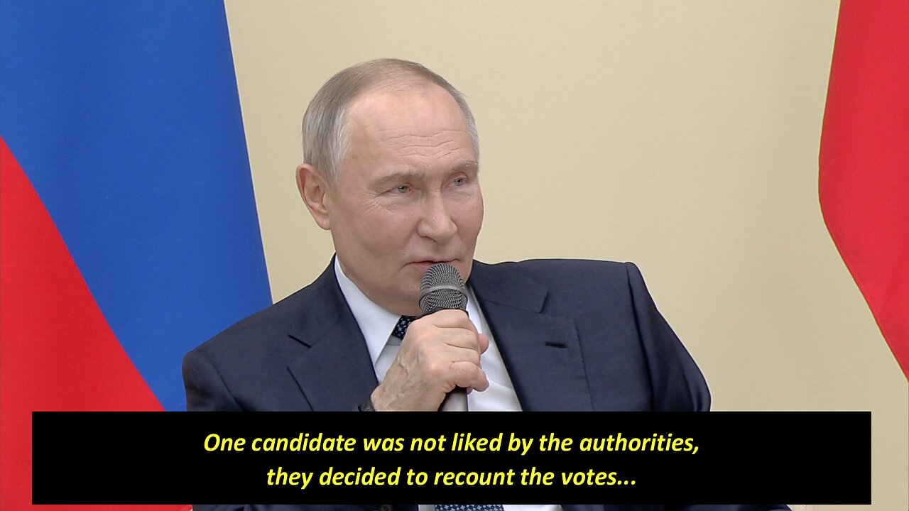 Putin: When authorities in Romania didn´t like candidate they decided to recount the votes