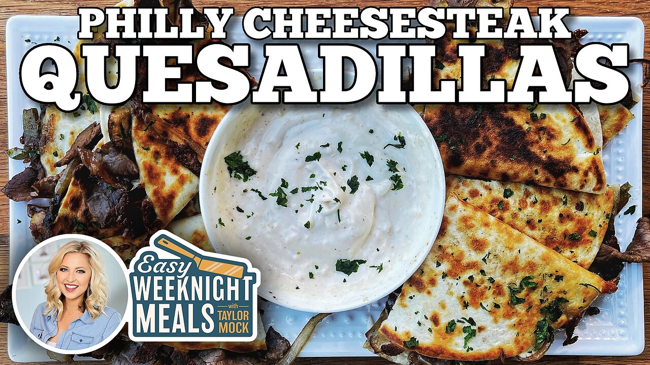 Easy Weeknight Meal: Philly Cheesesteak Quesadillas