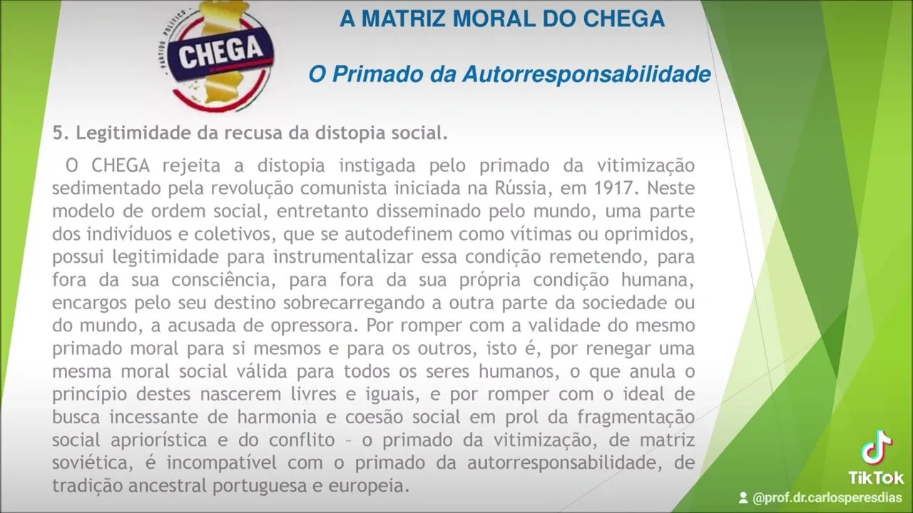 5 O Chega ponto por ponto. Gostava que me dissessem onde é que está o extremismo aqui?!