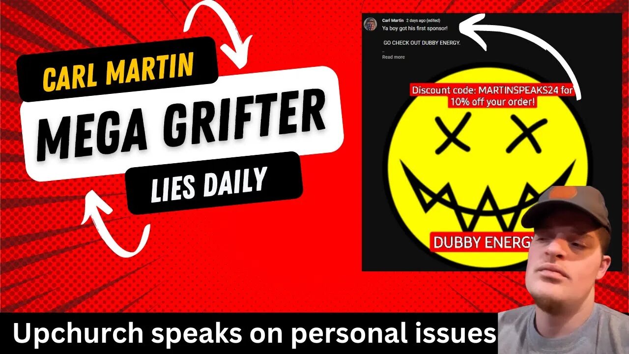 Carl Martin , cracksquads mega grifter lies again