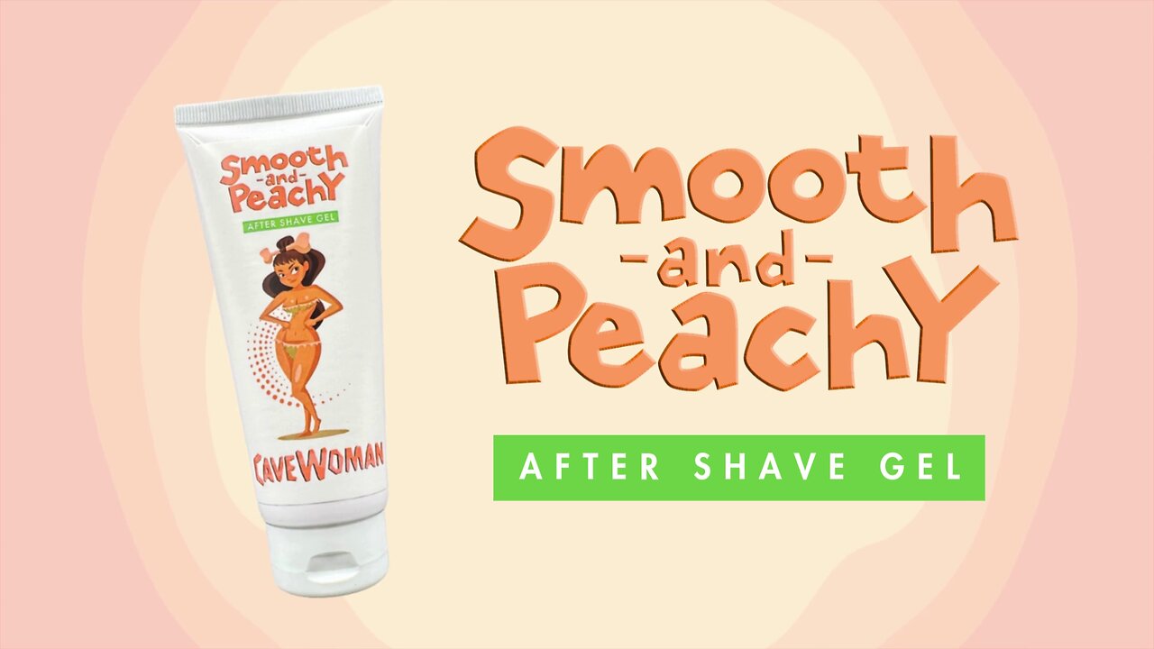 Ultimate Post-Shave Pampering with CaveWoman Smooth & Peachy After Shave Gel!