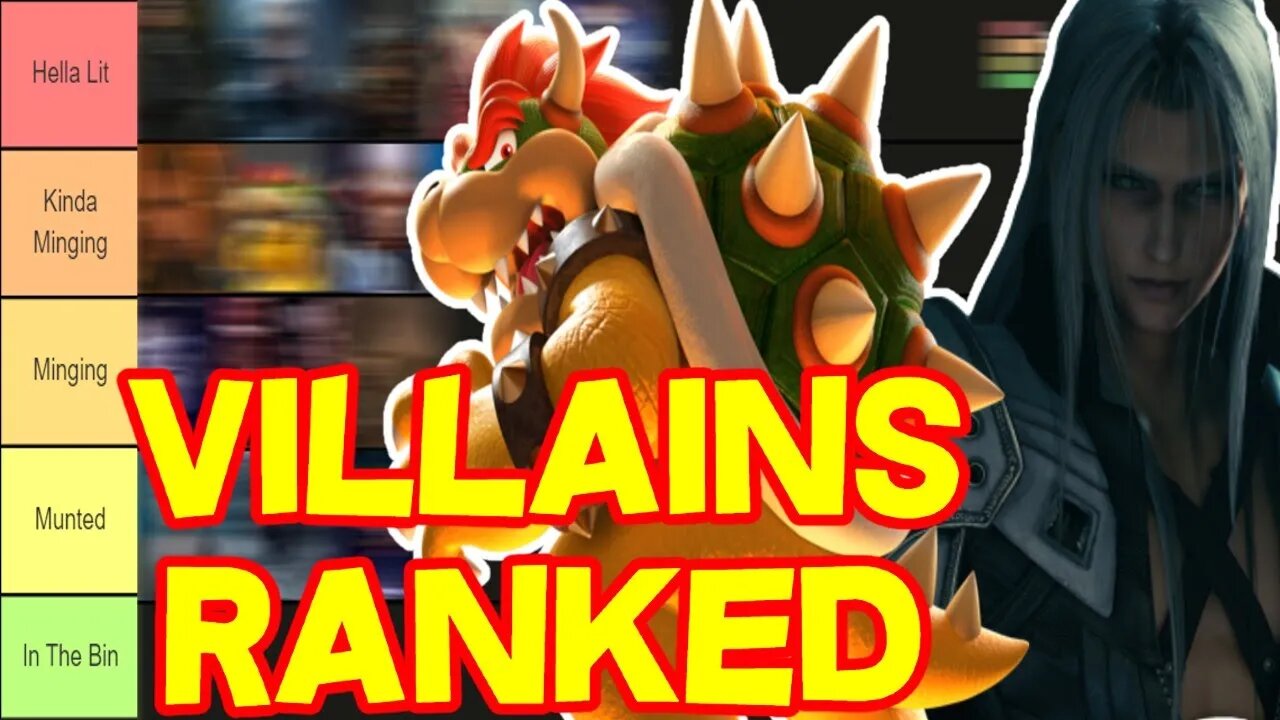 Ranking Video Game Villains - Tier List