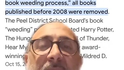 They're banning books published before 2008