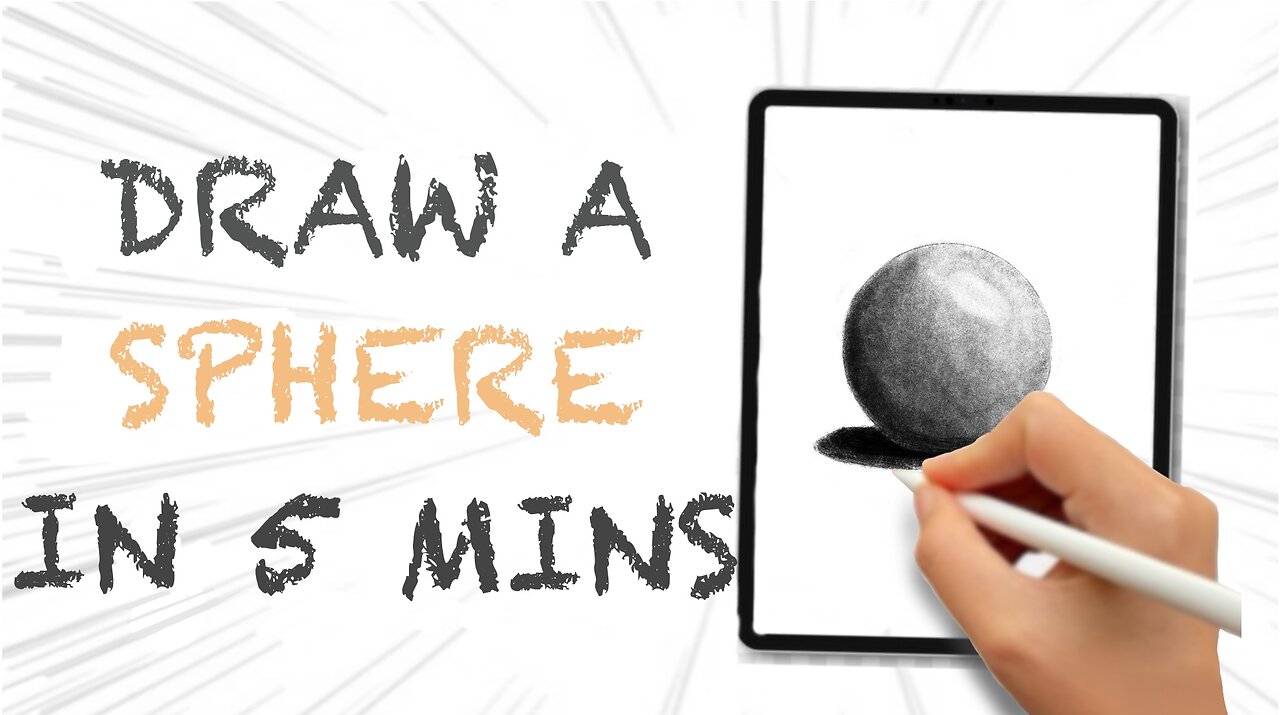 How to draw and shade a sphere in 5 minutes...learn with @QuickDrawHabit