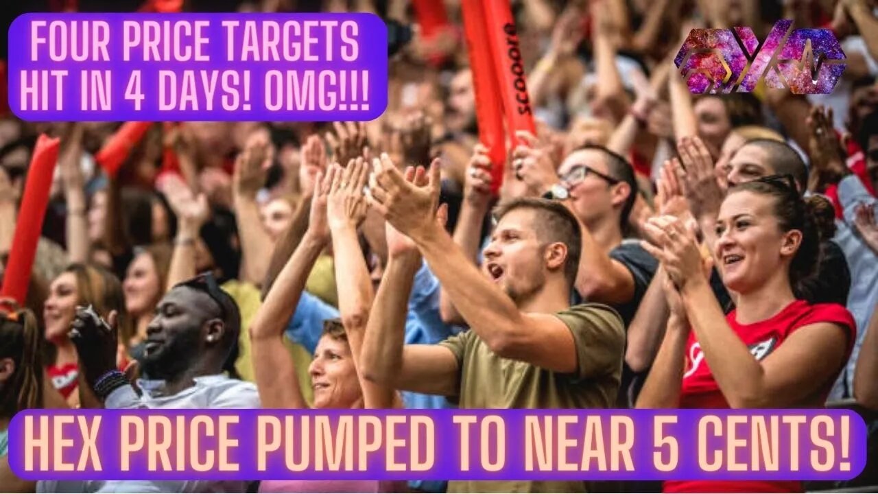 Hex Price Pumped To Near 5 Cents! Four Price Targets Hit In 4 Days! OMG!!!