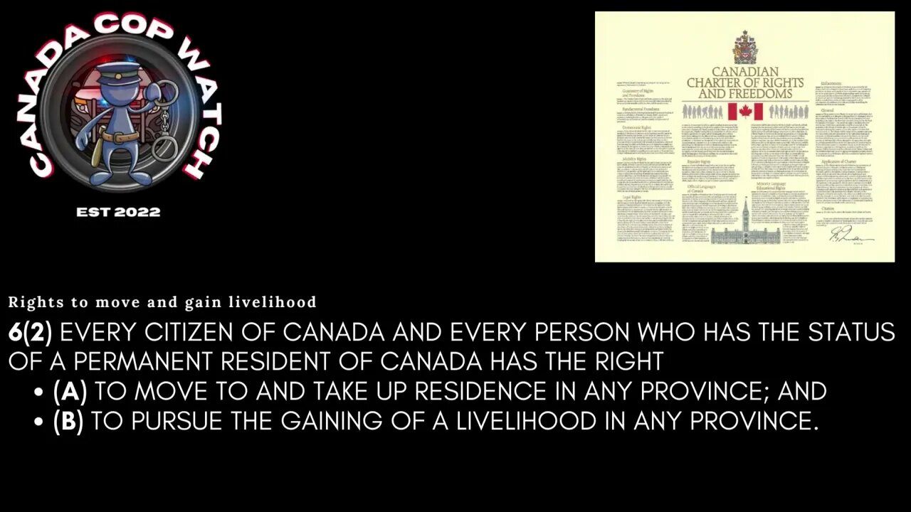 🍁🚔🎥Part 3: Learn Your Canadian Charter Of Rights And Freedoms With Us - Canada Cop Watch Education