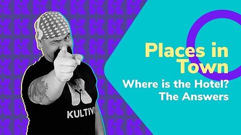 Places in Town - Where is the Hotel? The answers | Inglês 2.0 | Kultivi | Aula #128