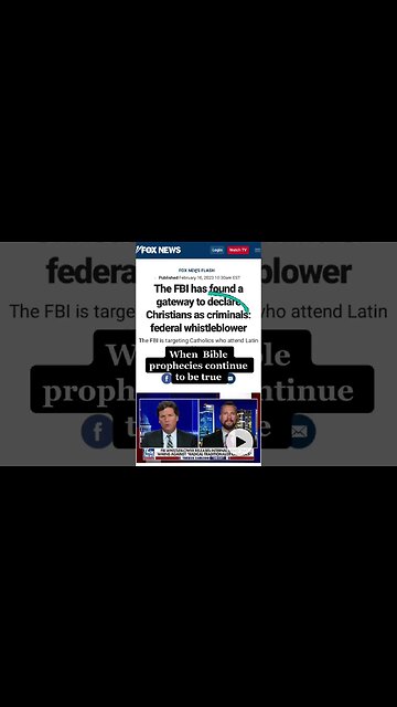 FBI Will Label Christians Terrorists #fbi #christian #terrorist #America #Bibleprophecy #Bible