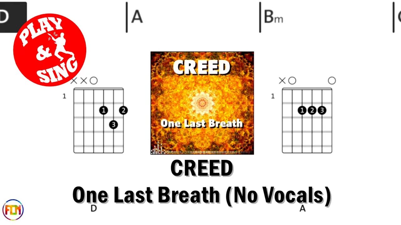 CREED One Last Breath FCN GUITAR CHORDS & LYRICS NO VOCALS