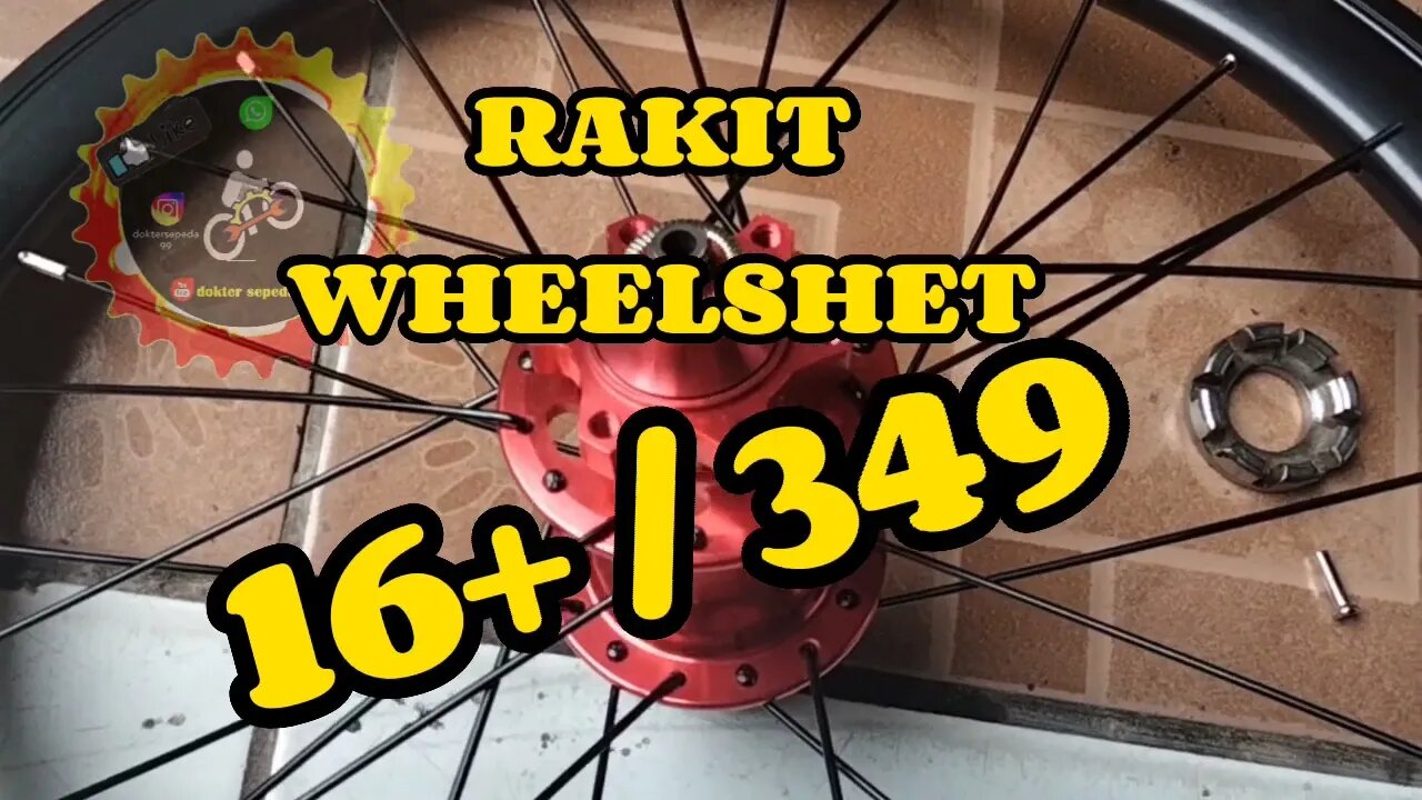 ukuran jari jari 16 + 349 rakit wheelset 16 plus