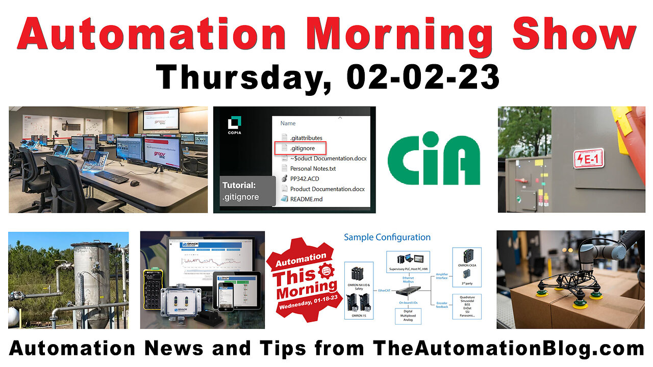 Opto22, Robotiq, Copia, Rockwell, Siemens, Omron, CAN and more today on the Automation Morning Show