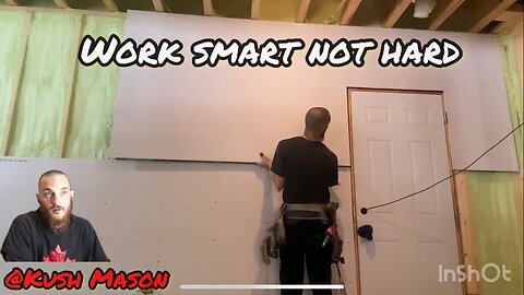 Drywall smart not hard #worksmartnothard