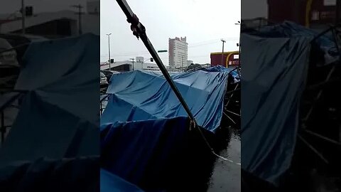 o dia que a feira hip de goiania foi a baixo por causa da chuva