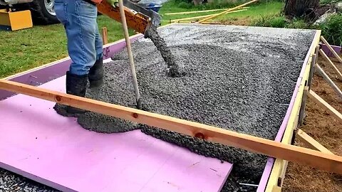 You've Probably Never Seen A Concrete Pour Like This Before, Insulated Kiln Slab