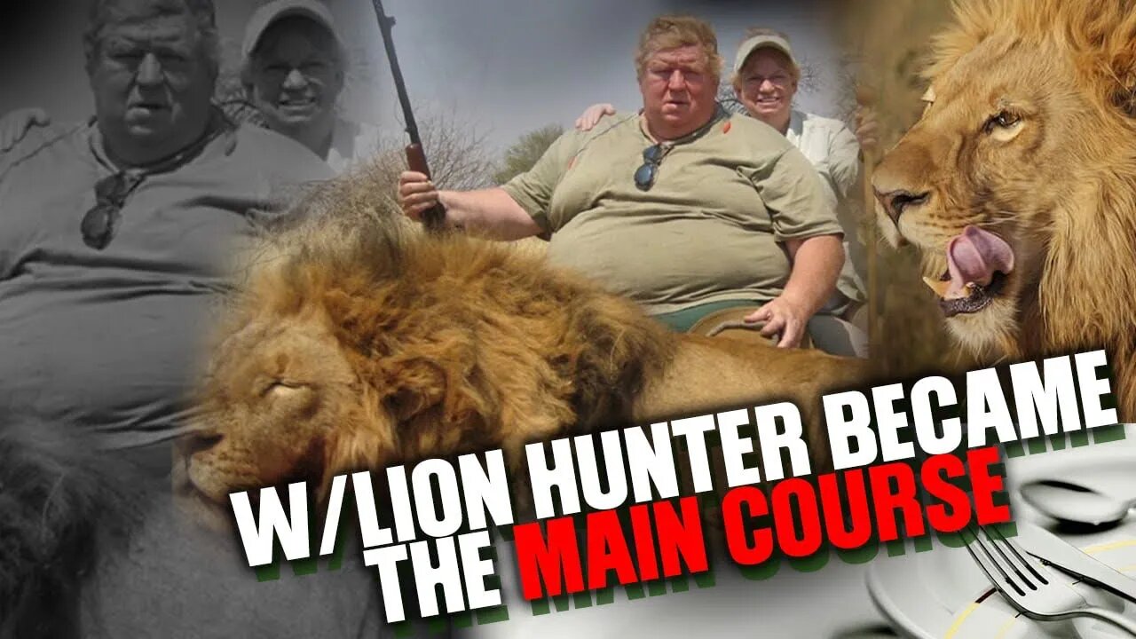 W/Lion Hunter In Africa Became The Main Course For Brother Of A Lion That He Deleted